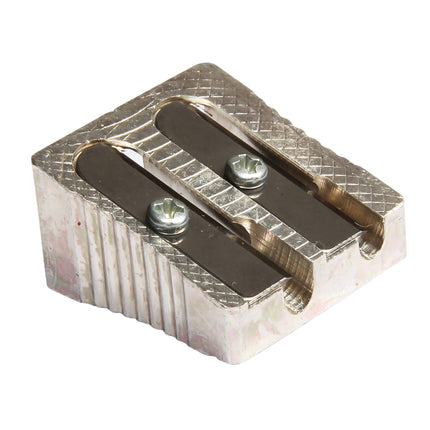 Baumgartens Pencil Sharpener Dual Hole SILVER (MR-2110)