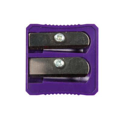 Baumgartens Pencil Sharpener Dual Hole ASSORTED Colors (MR-3320)