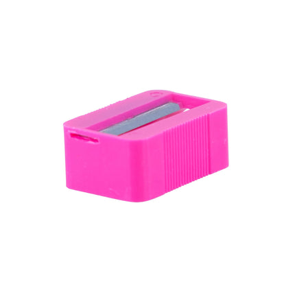 Baumgartens Slanted Face Pencil Sharpener Single Hole ASSORTED Colors (MR3380)