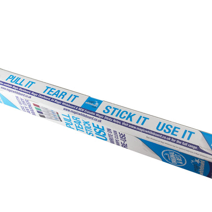 Magic Whiteboard 25 Sheet Roll WHITE (23.5” x 31.5” x 26 Ft.) Portable Dry-Erase Surface | Removable Static Cling | Home, Office or Classroom Use (MW1125)