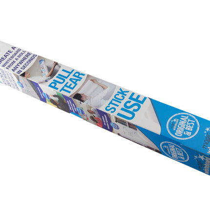 Magic Whiteboard 25 Sheet Roll WHITE (23.5” x 31.5” x 26 Ft.) Portable Dry-Erase Surface | Removable Static Cling | Home, Office or Classroom Use (MW1125)