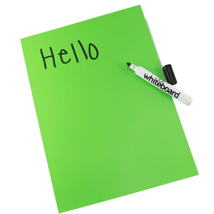 Magic Whiteboard Letter-sized 20 Sheets GREEN (8.25” x 11.75”) Portable (MW1222)