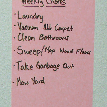 Magic Whiteboard Letter-sized 20 Sheets PINK (8.25” x 11.75”) Portable Dry-Erase Surface (MW1223)