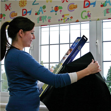 Magic BLACKOUT BLIND Tinted Privacy Film (50 Sq. Ft.) Light Blocking Window Tint (MW4110)