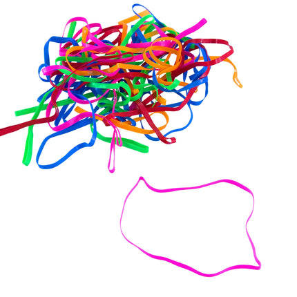 Conserve PlastiBands 4 1/4" 100 Pack ASSORTED Colors (SF-6000)