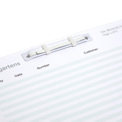 Baumgartens Prong Paper Fasteners 50 Pack WHITE (TA-1501)