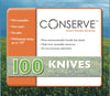 CONSERVE Knives 100 Pack OFF WHITE (10233)