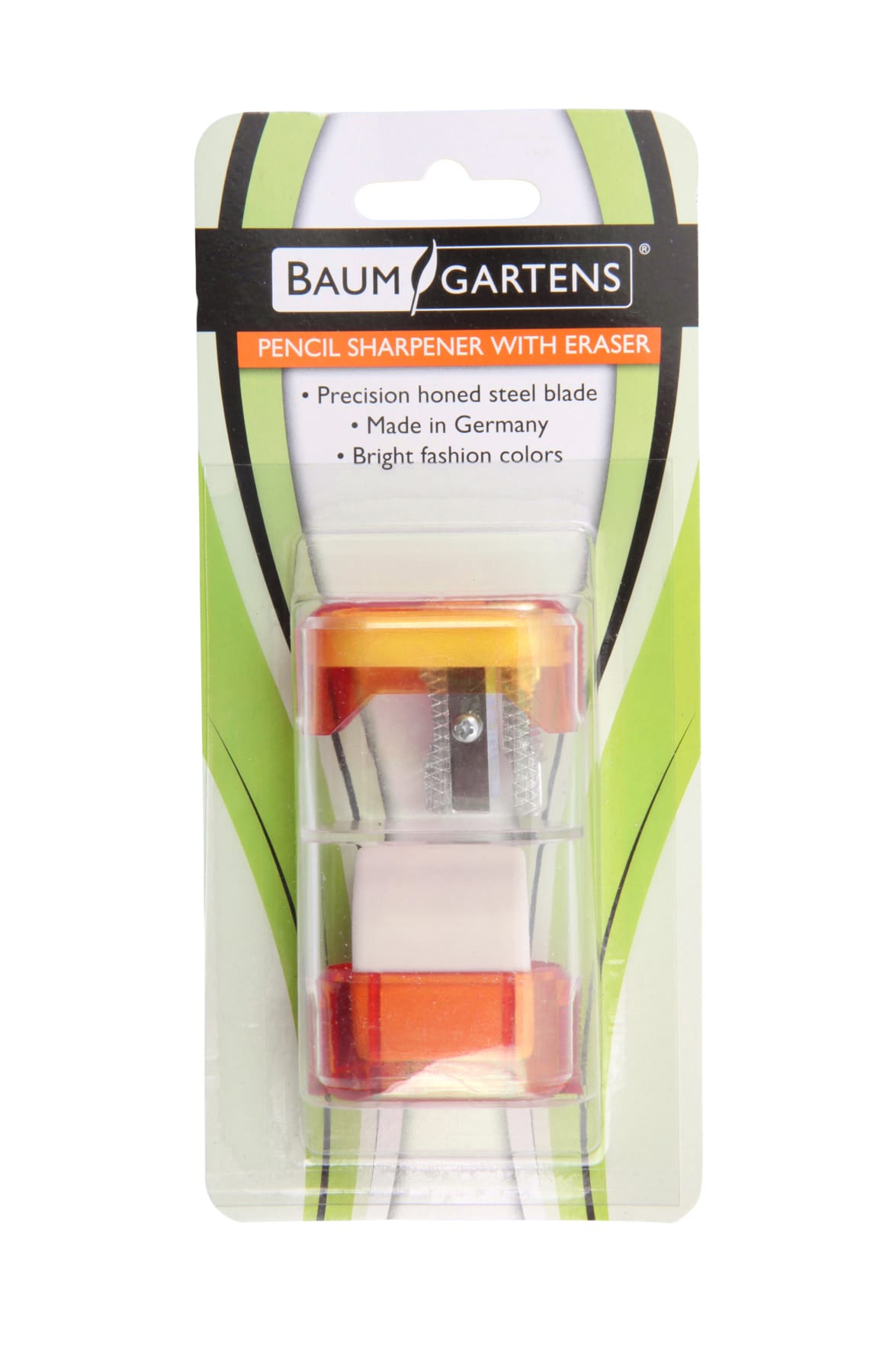 Baumgartens Trap Door with Eraser Pencil Sharpener Single Hole ASSORTED Colors (19550)