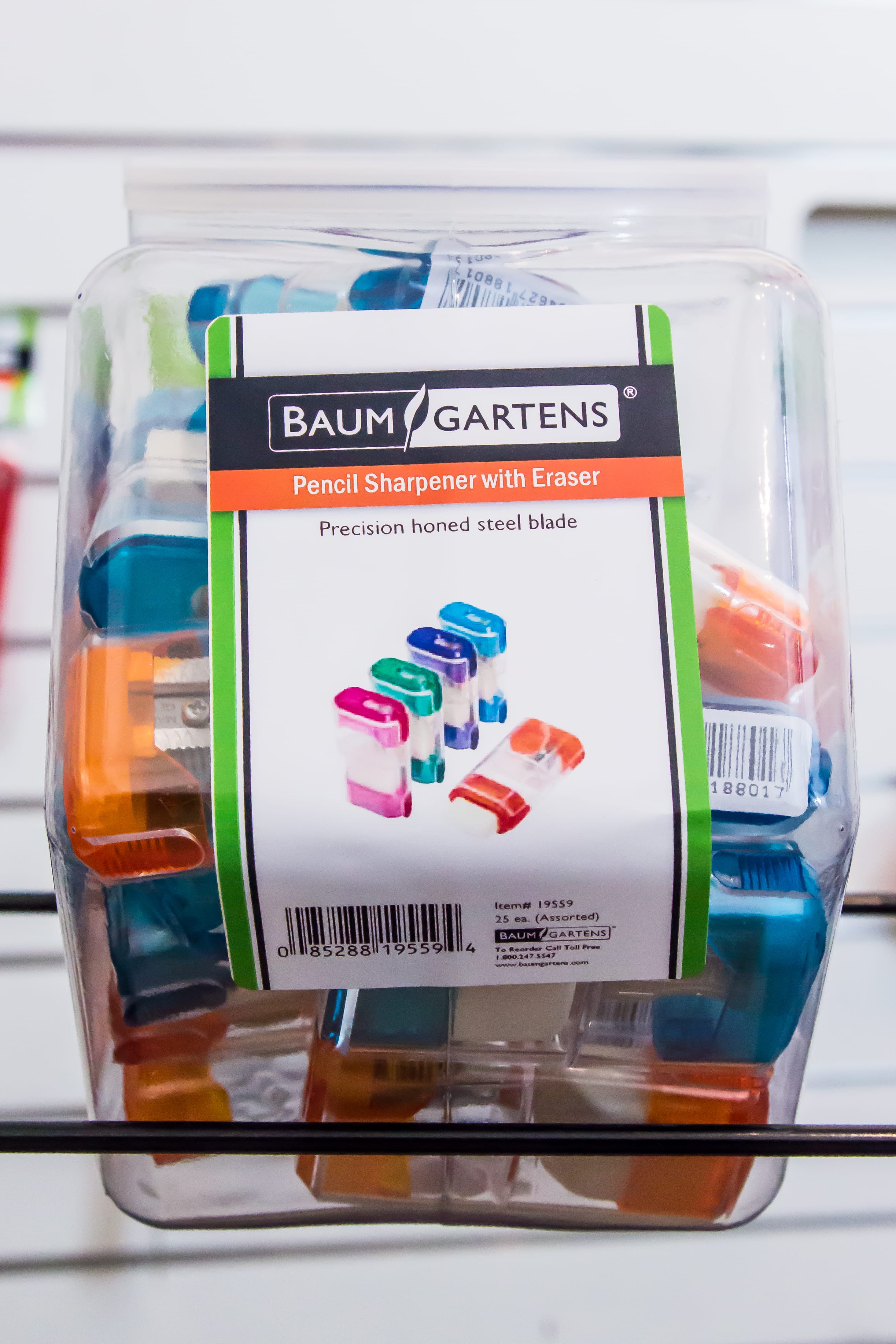 Baumgartens NEON Pencil Erasers ASSORTED Colors (74001) – Baumgartens 