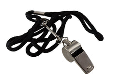 Baumgartens Whistle with Lanyard CHROME (20110)