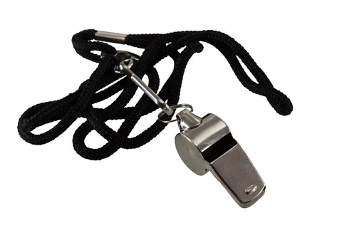 Baumgartens Whistle with Lanyard CHROME (20110)