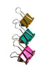 Baumgartens Metallic Designer Binder Clips Large 4 Pack ASSORTED Colors (29740)