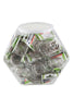 Baumgartens Book Rings 1" Hexagonal Tub Display of 60 CHROME (31429)