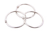 Baumgartens Book Rings 1 1/2" 3 Pack CHROME (31445)