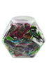 Baumgartens Caribiner Keychains Large Size Hexagonal Tub Display of 50 ASSORTED Colors (41029)