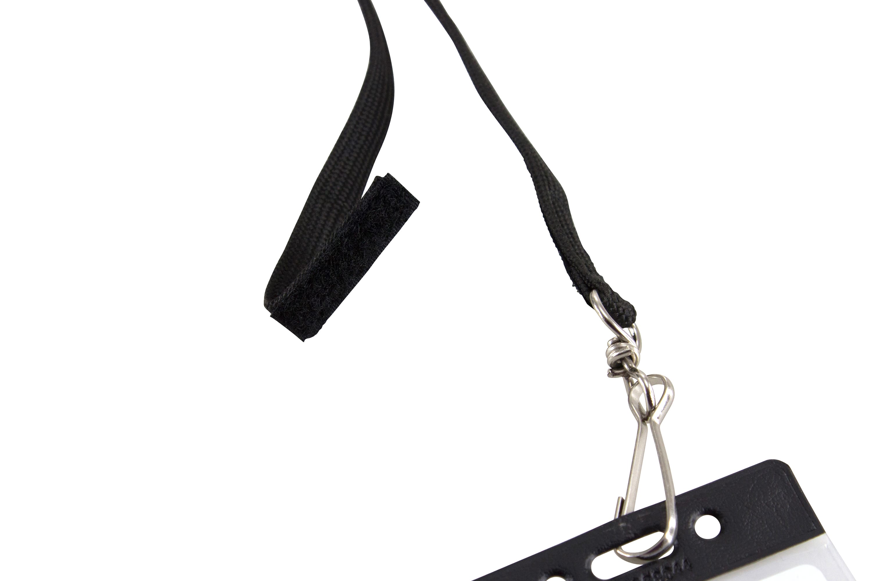 SICURIX Hook and Loop Breakaway Safety Lanyard Hook Flat Style BLACK (69011)