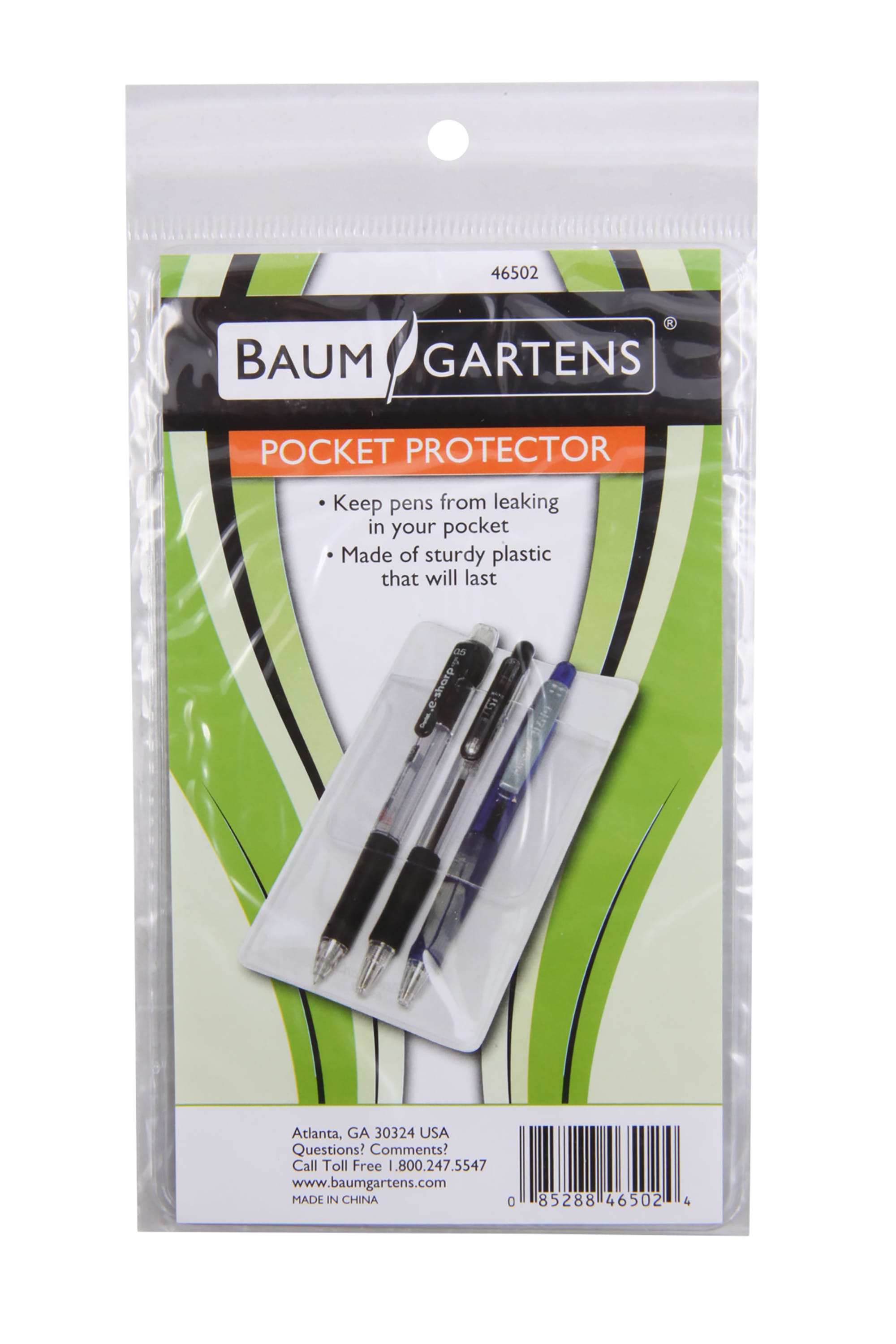 Baumgartens Pocket Protectors CLEAR (46502)