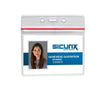 SICURIX Zip Closure Sealable ID Badge Holders Horizontal 50 Pack CLEAR (47830)