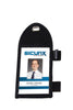 SICURIX Pen Loop ID Neck Pouch Badge Holder Vertical BLACK (55710)