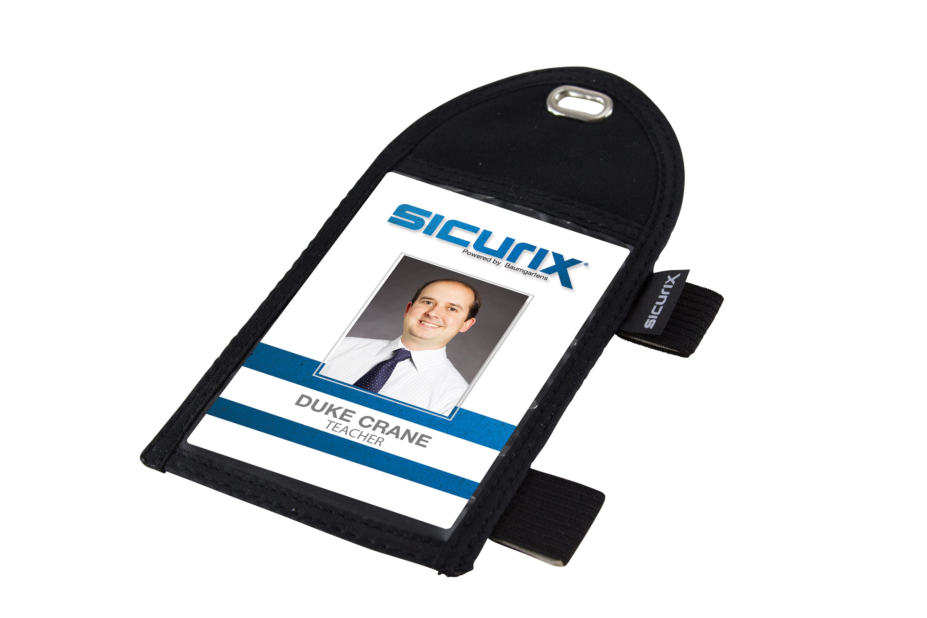 SICURIX Pen Loop ID Neck Pouch Badge Holder Vertical BLACK (55710) –  Baumgartens 