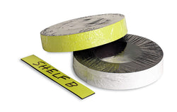 Zeüs Magnetic Label Tape Industrial Durable Self-Adhesive Flexible Roll Refill 50' YELLOW (66157)