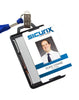 SICURIX Framed RFID Blocking Badge Holders 2 Badge Horizontalzontal/Vertical 20 Pack BLACK (67560)