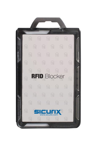 SICURIX Framed RFID Blocking Badge Holders 2 Badge Horizontalzontal/Vertical 20 Pack BLACK (67560)