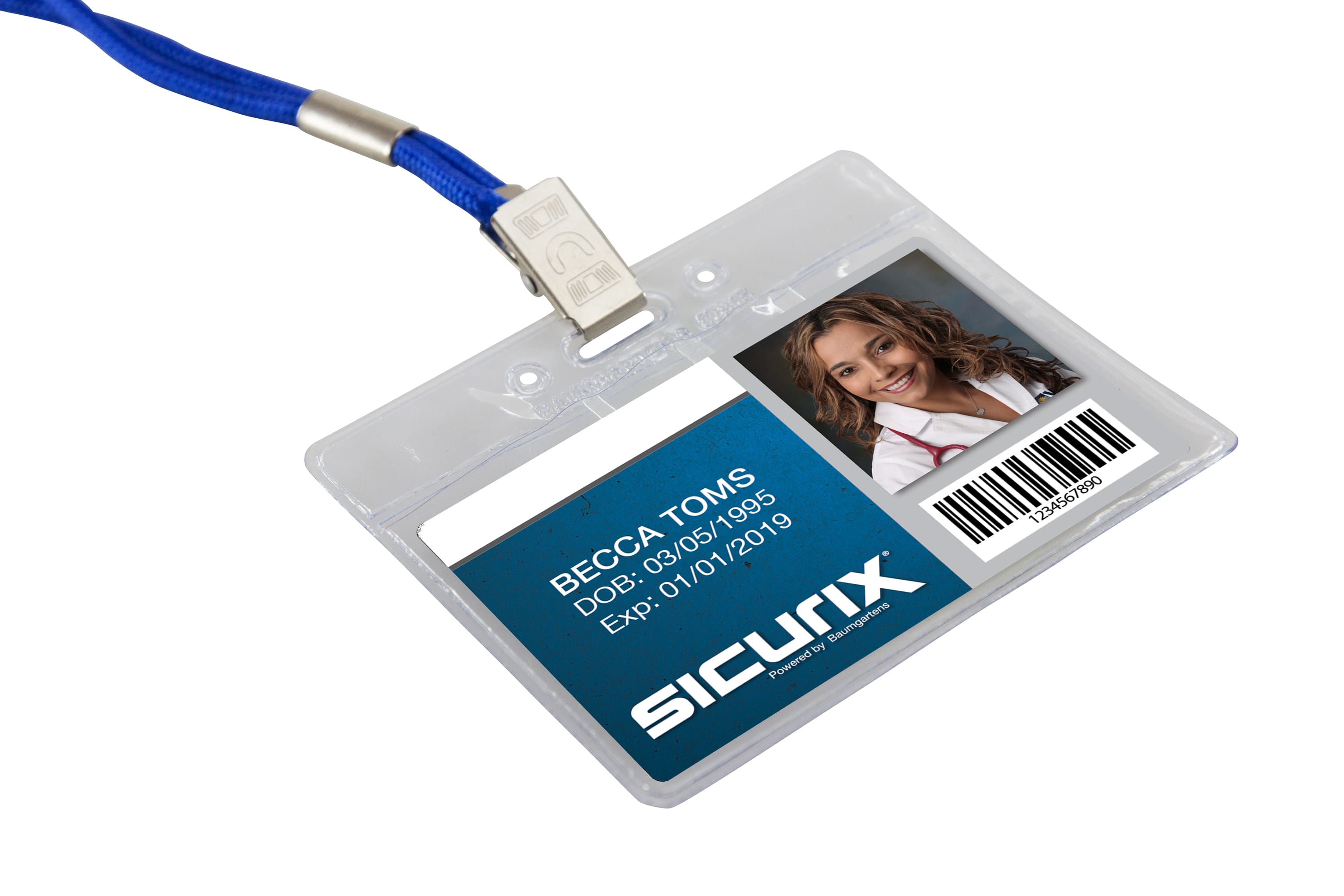 SICURIX Badge Holder Horizontal 50/pack (67815)