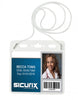 SICURIX Convention Size Badge Holders Horizontal 25 Pack CLEAR (67838)
