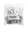 SICURIX Button ID Badge Strap Clips Clip 25 Pack CLEAR (68010)