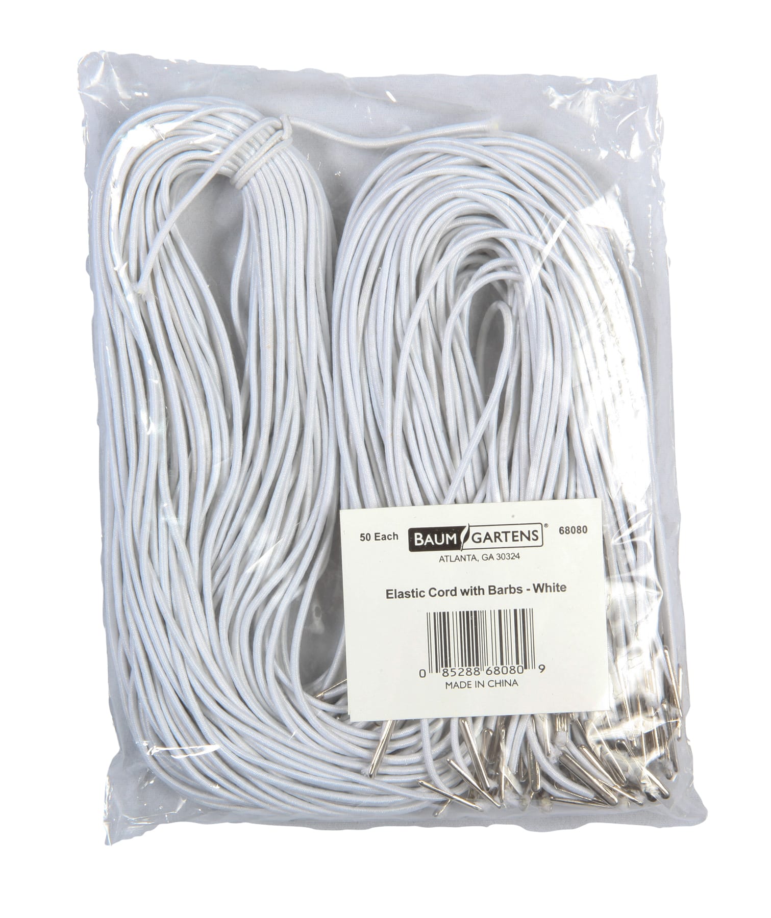  S&S Worldwide White Elastic Cord for Jewelry Making