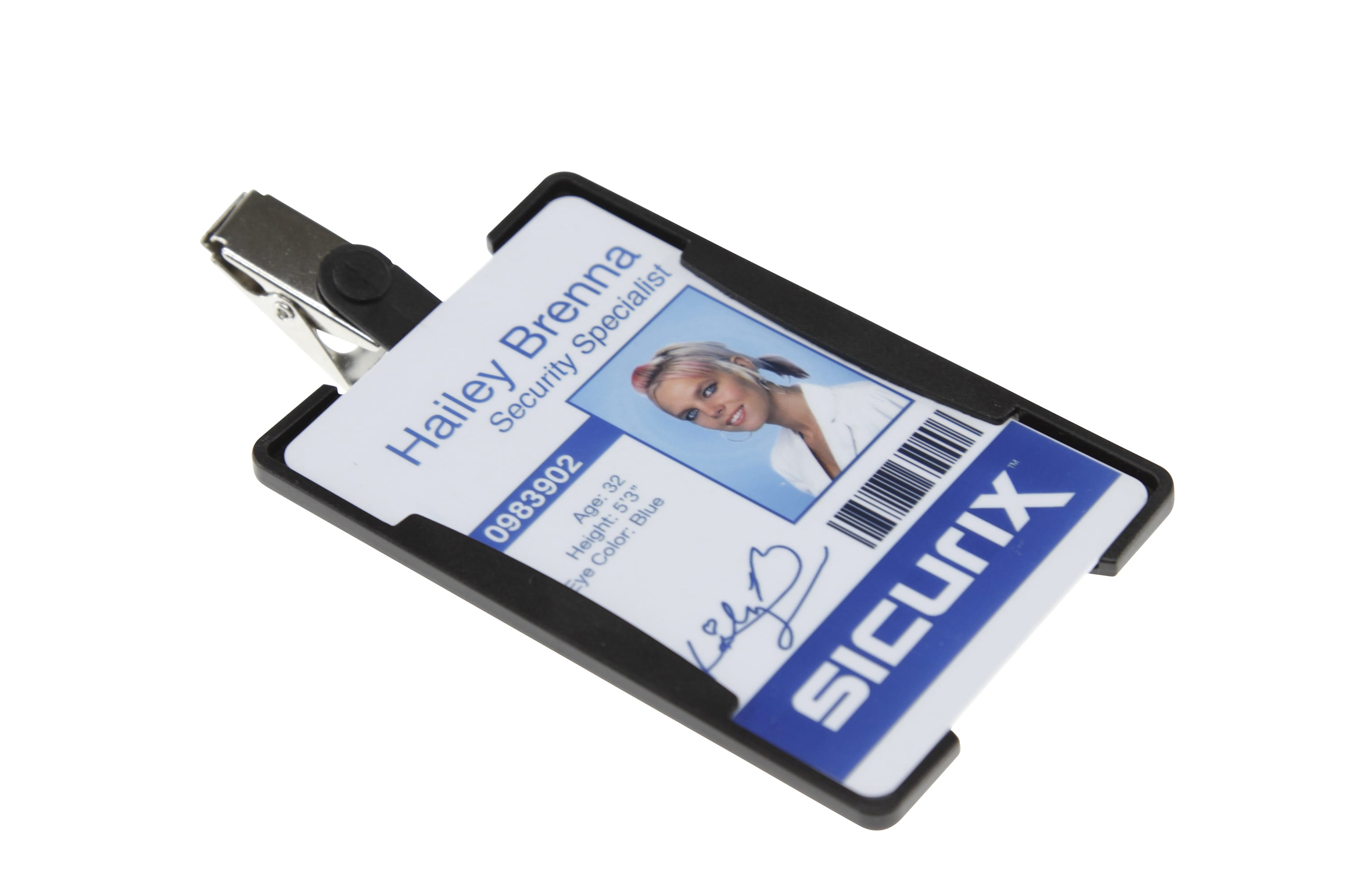 SICURIX Standard ID Badge Reel Round Swivel Spring Clip Strap BLUE (68 –  Baumgartens 