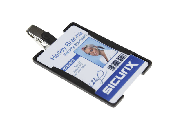 SICURIX Standard ID Badge Reel Round Belt Clip Strap WHITE (68821