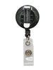 SICURIX Standard ID Badge Reels Round Belt Clip Strap 25 Pack BLACK (68424)
