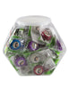 SICURIX ID Badge Reels Nurse Round Swivel Spring Clip Strap Hexagonal Tub Display of 36 ASSORTED Colors (68639)