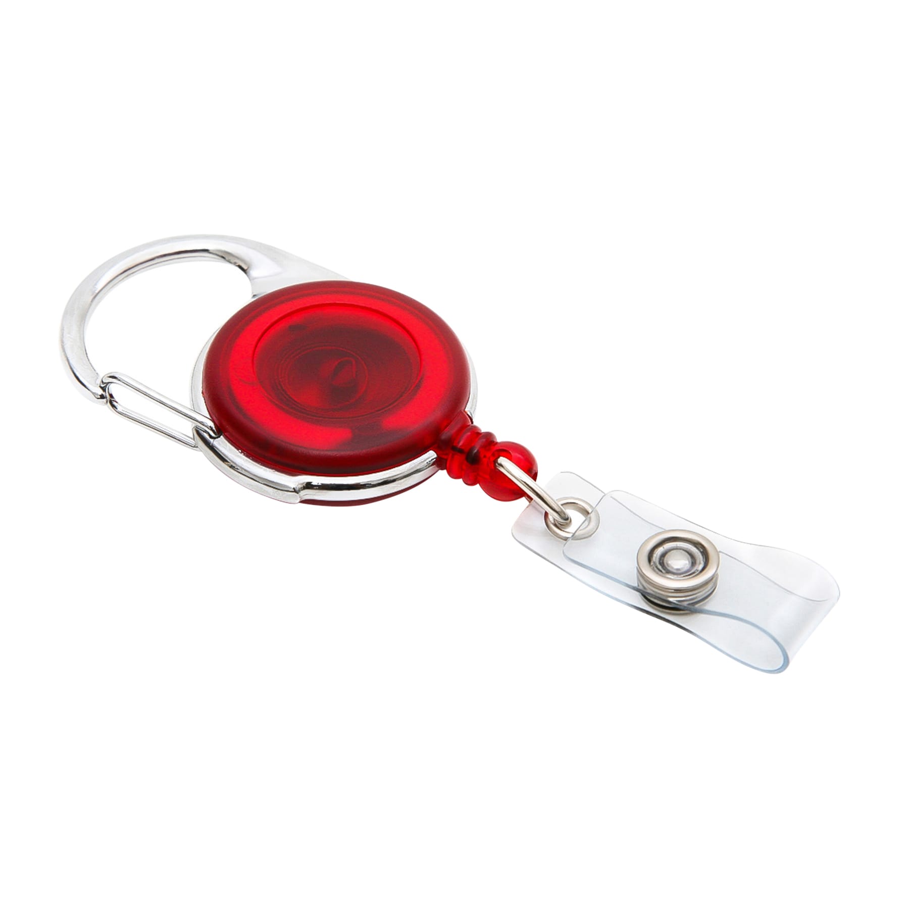 SICURIX Quick Clip ID Badge Reels Round Strap RED (68752)