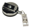 SICURIX Heavy Duty ID Badge Reel Round Belt Clip Strap BLACK (68814)
