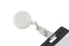 SICURIX Standard ID Badge Reel Round Belt Clip Strap WHITE (68821)