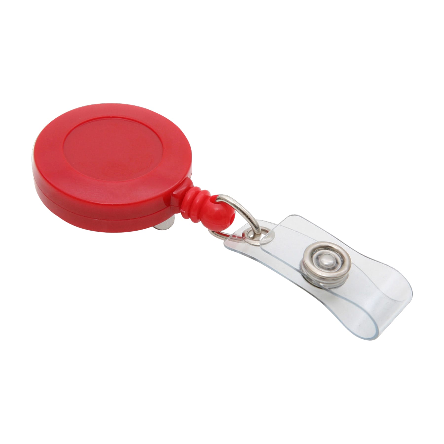 SICURIX Standard ID Badge Reel Round Belt Clip Strap RED (68822