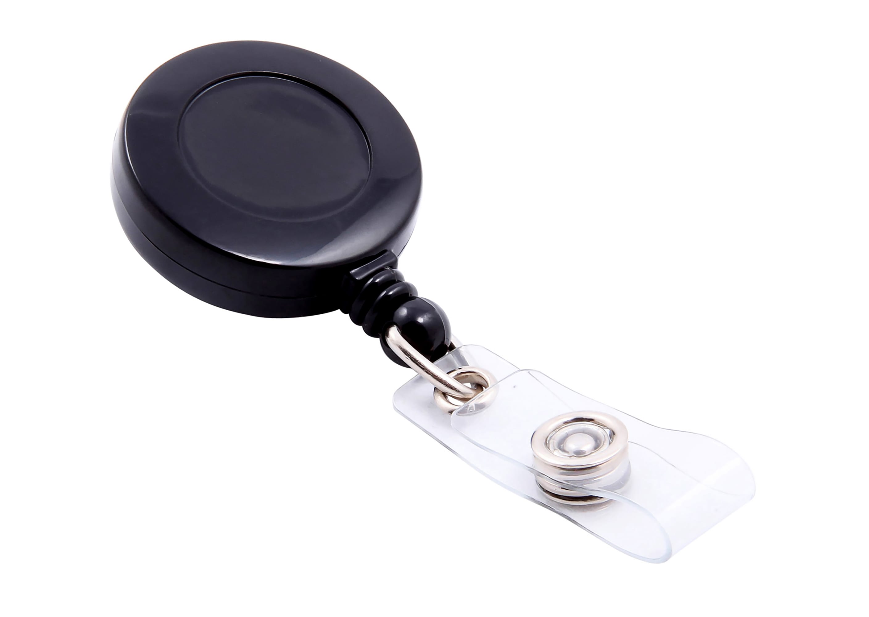 SICURIX Standard ID Badge Reel Round Belt Clip Strap BLACK (68824) –  Baumgartens 