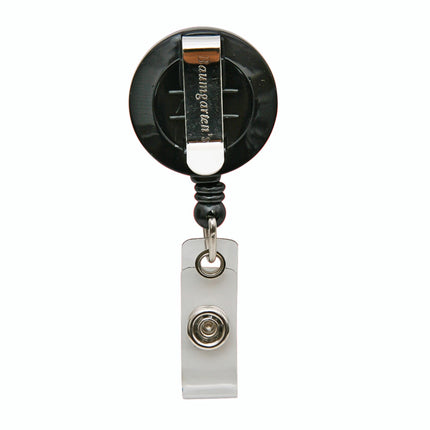 SICURIX Standard ID Badge Reel Round Belt Clip Strap BLACK (68834)