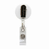 SICURIX Standard ID Badge Reel Round Swivel Spring Clip Strap WHITE (68841)