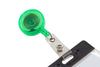 SICURIX Translucent ID Badge Reels Round Belt Clip Strap 48 Pack ASSORTED Colors (68850)