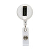 SICURIX Standard ID Badge Reel Round Belt Clip Strap CLEAR (68851)