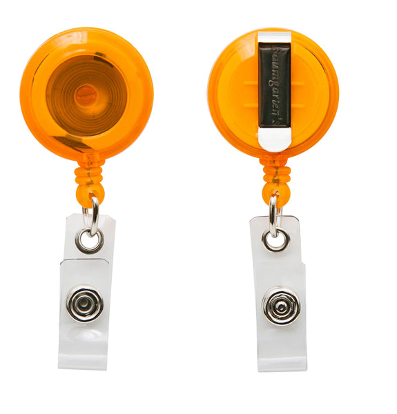 SICURIX Standard ID Badge Reel Round Belt Clip Strap Orange (68855) –  Baumgartens 