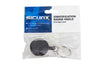 SICURIX Standard ID Badge Reel Round Belt Clip Strap BLACK (68874)