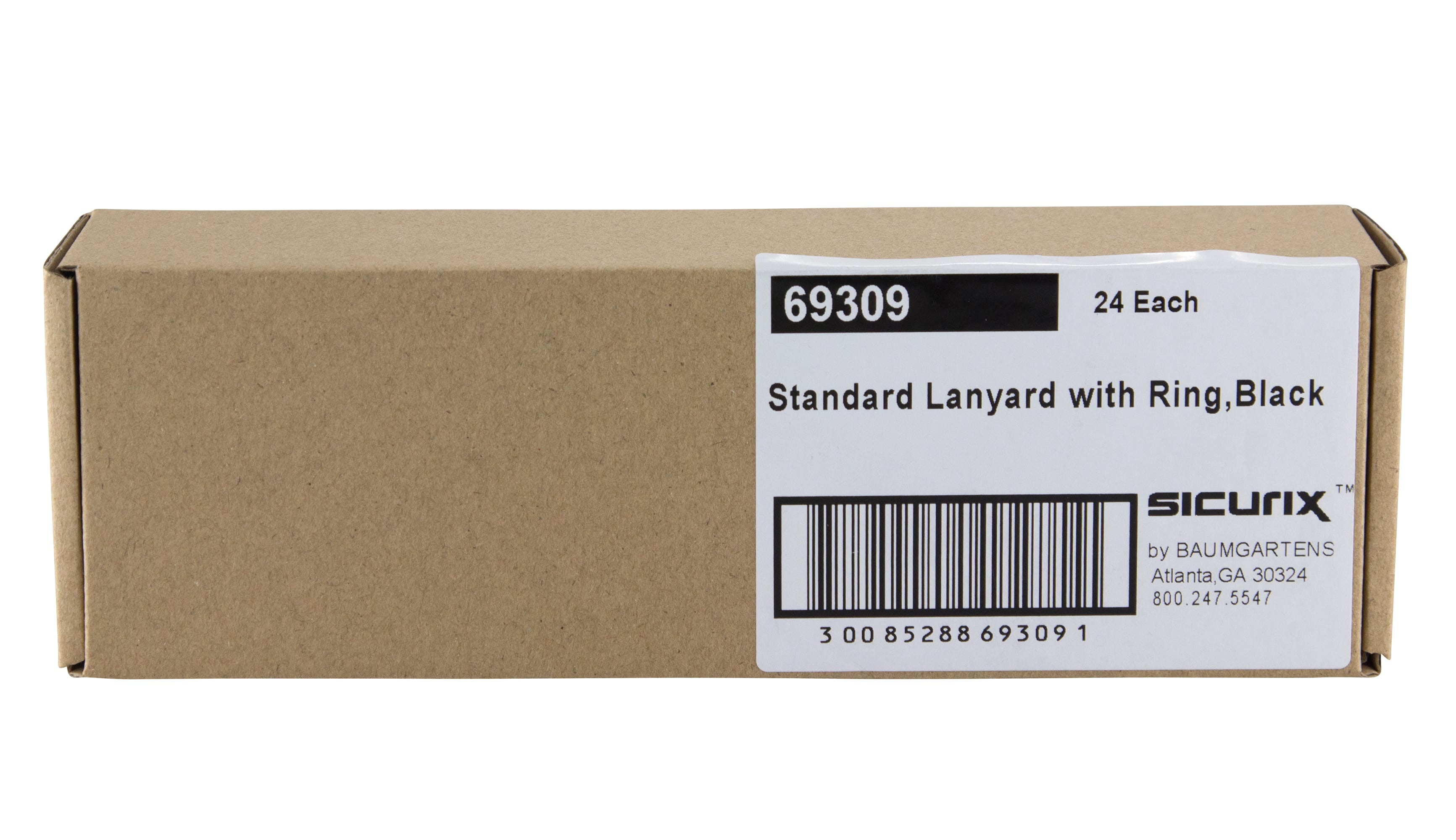 SICURIX Standard Lanyard Ring Rope Style BLACK (69309)