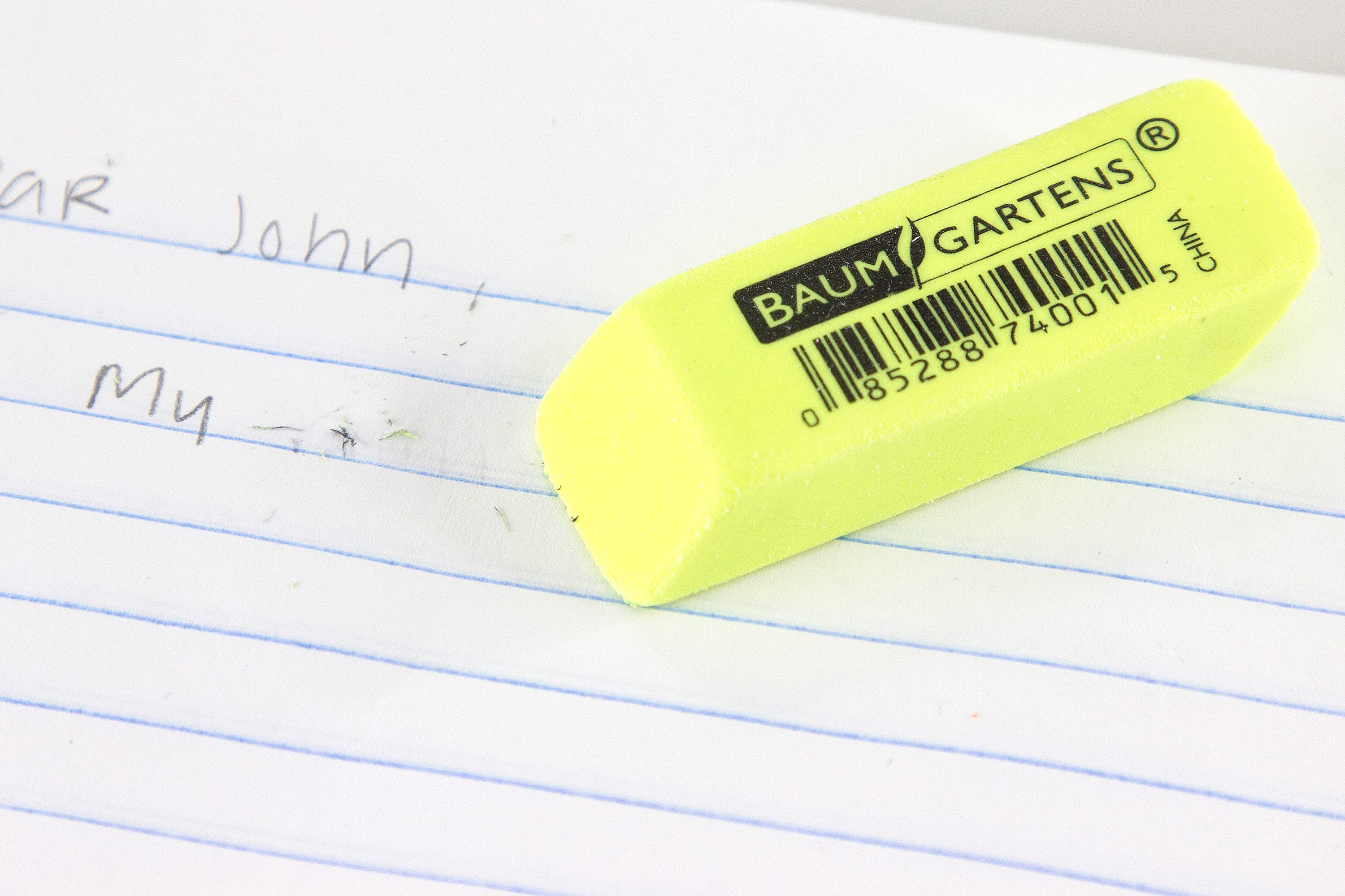 Baumgartens NEON Pencil Erasers ASSORTED Colors (74001)