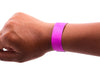 SICURIX Sequentially Numbered Security Wristbands 100 Pack PURPLE (85014)