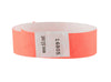 SICURIX Sequentially Numbered Security Wristbands 100 Pack ORANGE (85050)